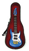 E-Gitarre 120mm im Koffer blau